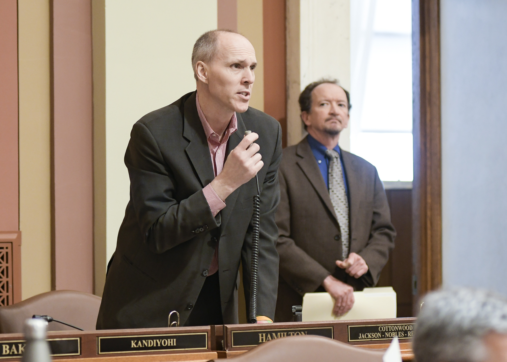 Rep. Rod Hamilton speaks on the House Floor during the 2018 session. Hamilton announced Jan. 6 he will not seek a 10th House term in 2022. House Photography file photo